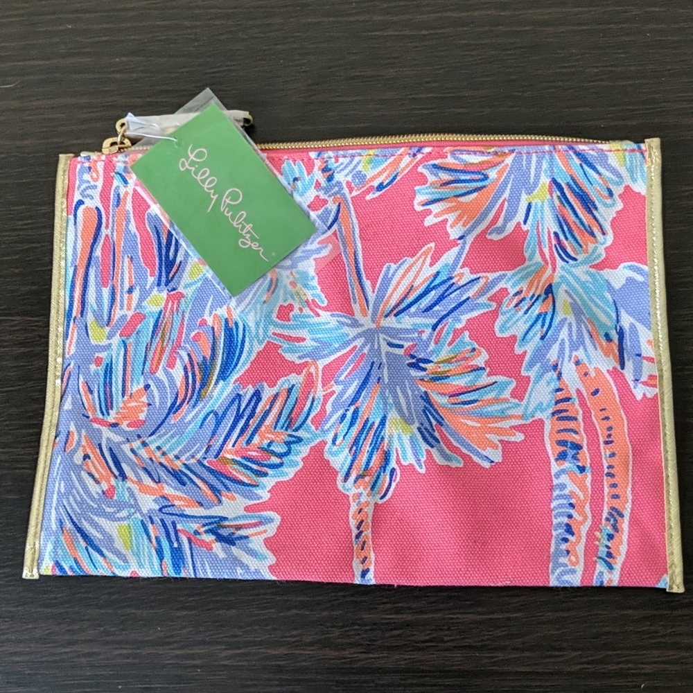 Lilly Pulitzer Flamingo Pink Pouch / Clutch